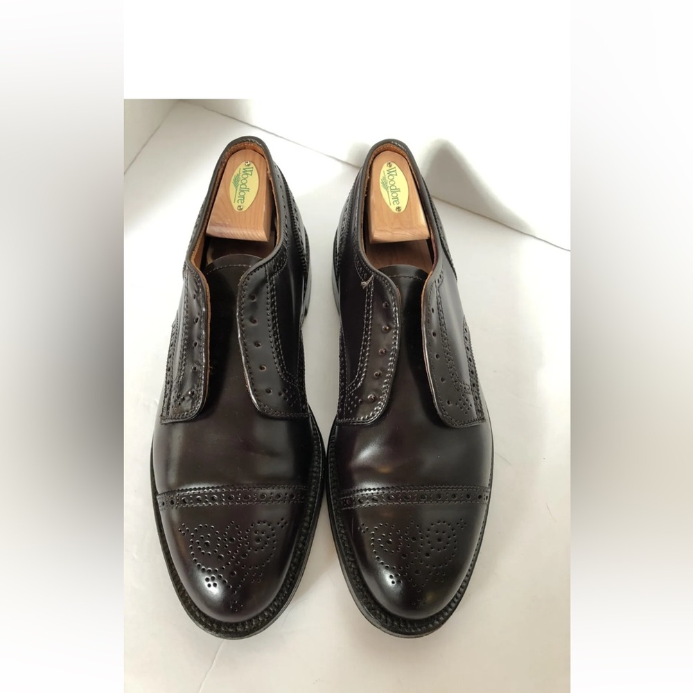 Alden Shell Cordovan #8. Double oak leather outsoles. Aberdeen last 9.5 C